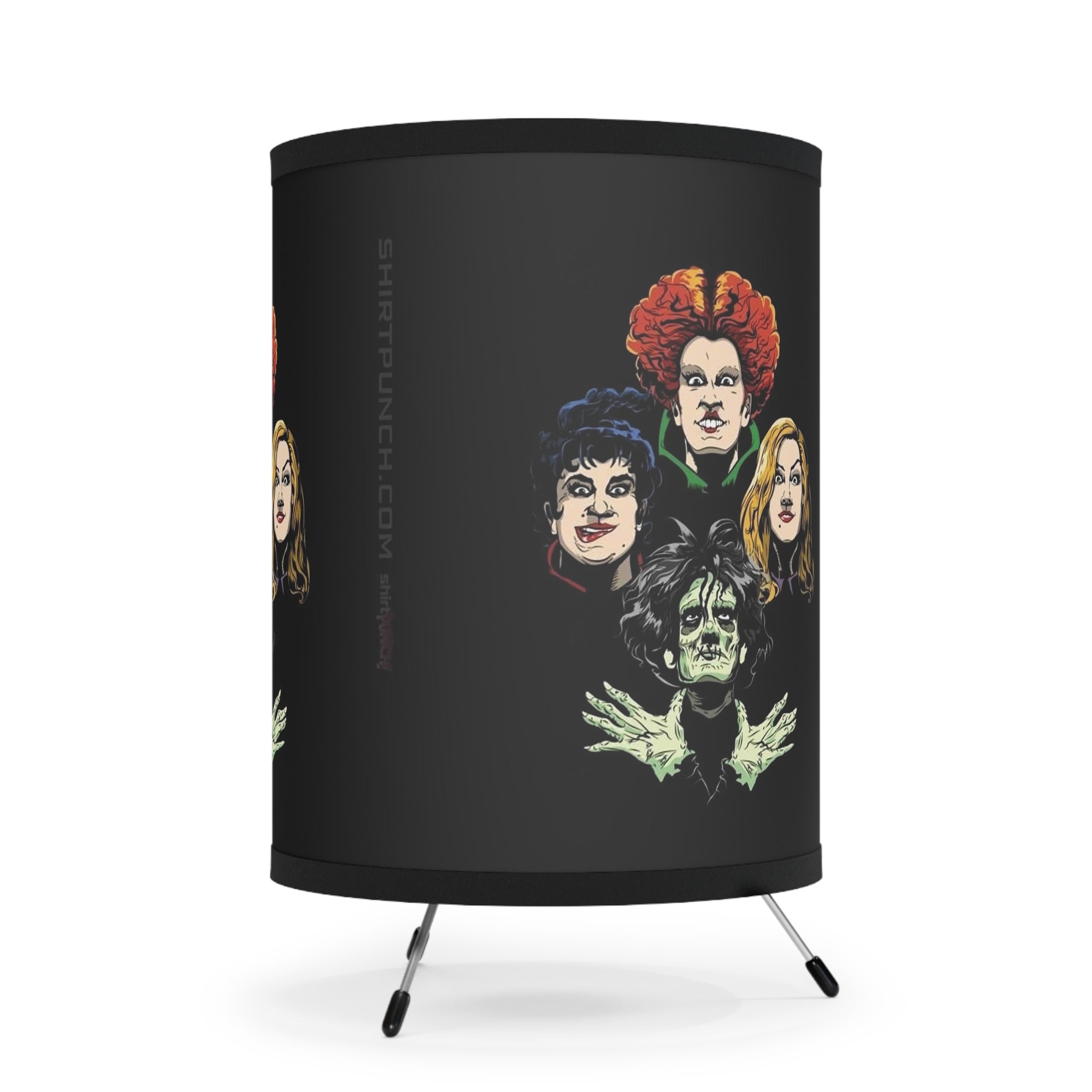 Hocus Pocus-  Tripod Lamp with High-Res Printed Shade, US\CA plug - Creations by Chris and Carlos